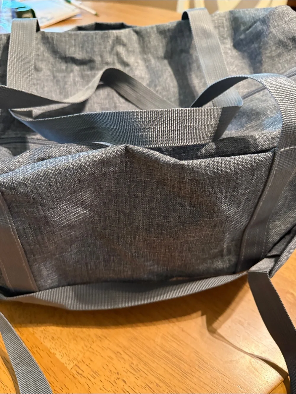 Men's Gray Duffel Bag - Weekend & Gym